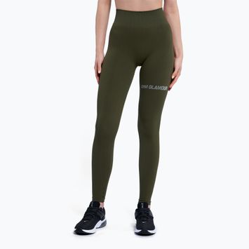 Дамски клинове за тренировка Gym Glamour Push Up Khaki 399