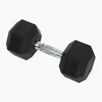Гумиран дъмбел XTREXO Hex 12,5 кг