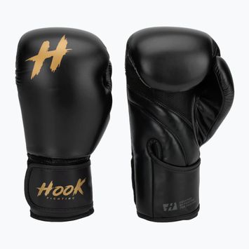 HOOK FIGHTING Готови за тренировка боксови ръкавици черни