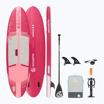 SUP AQUASTIC Компактна 9'6" дъска в розово