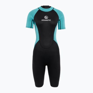 Дамски бански костюм AQUASTIC Wavey WMNS 2 мм черен/матов