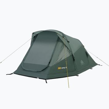 Надуваема палатка за къмпинг за 3 души KADVA AIRcamp 3 зелена