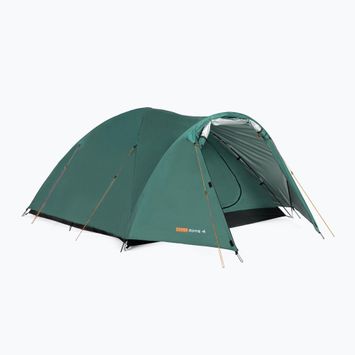 Четириместна палатка за къмпинг KADVA CAMPdome 4 зелена