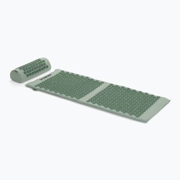 Подложка за акупресура TREXO голяма с възглавница TXO-B4Z005-GN green