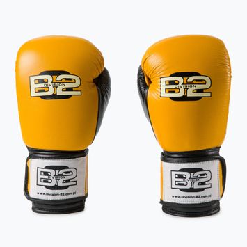 Боксови ръкавици Division B-2 жълто-черни DIV-SG01