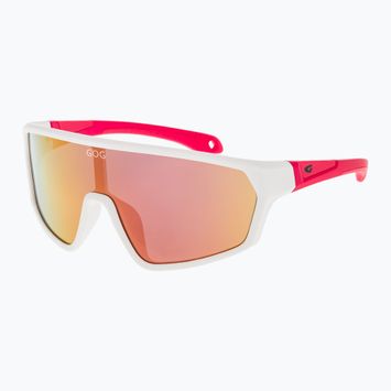 Детски слънчеви очила GOG Flint matt white/neon pink/polychromatic pink
