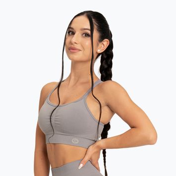 Тренировъчен сутиен Gym Glamour Push Up 2.0 ghost grey