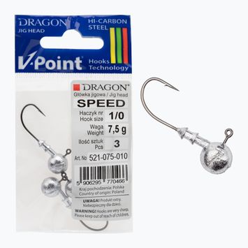 Dragon V-Point Speed джиг глава 7,5 g 3 бр. черна PDF-521-075-010