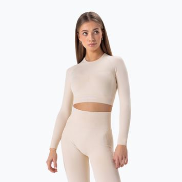 Дамска блуза с дълъг ръкав за тренировка Carpatree Allure Seamless cream beige