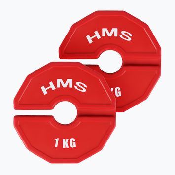 Тежест за наслагване на HMS TSN100 2 x 1 kg червен
