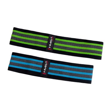 Ластици за упражнения HMS Set 2W1 Hb12 black 17-33-110