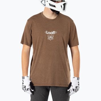 Мъжка тениска за колоездене Leatt MTB Gravity 1.0 loam