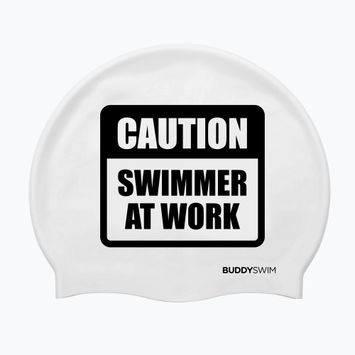 BuddySwim CSW Силиконова шапка за плуване бяла