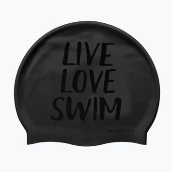 BuddySwim LLS Силиконова шапка за плуване черна