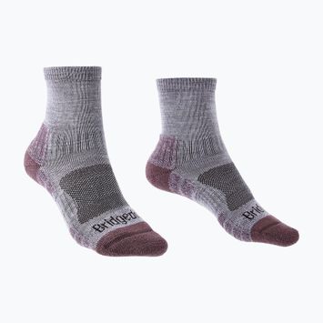 Дамски чорапи Bridgedale Lightweight Merino Performance 3/4 Crew Original heather/damson