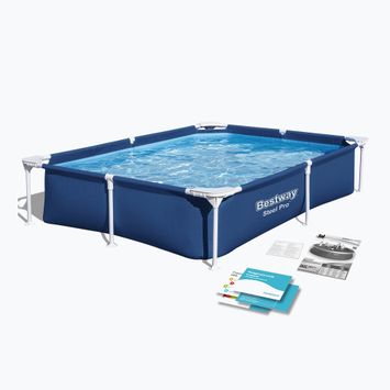 Сглобяем басейнy Bestway Steel Pro Pool 221 cm син