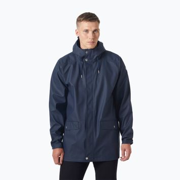 Мъжко дълго яке за дъжд Helly Hansen Moss Rain Coat navy
