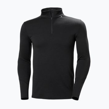 Мъжки термоактивен суитшърт Helly Hansen Lifa Merino Midweight 1/2 Zip black