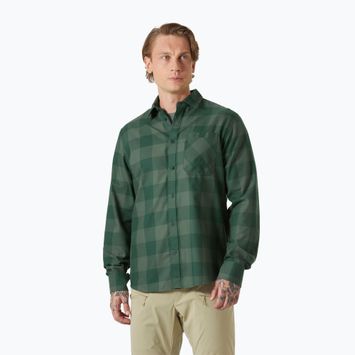 Мъжка риза Helly Hansen Aker Flannel LS jungle green buffalo plaid
