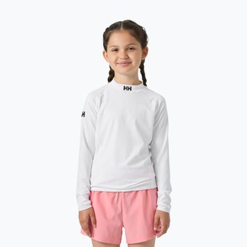 Детска блуза с дълъг ръкав за плуване Helly Hansen Waterwear Rashguard Jr white