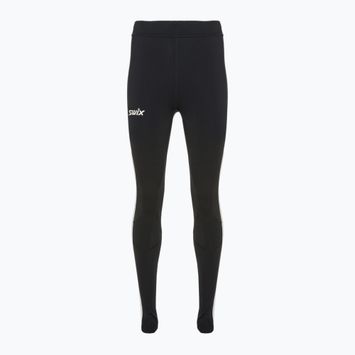 Дамски термо панталон Swix Focus Warm в черно и бяло 22456-10041-XS