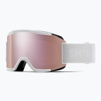 Ски очила Smith Squad white vapor/chromapop everyday rose gold mirror