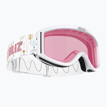 Детски скиорски очила Bliz Pixie Jr white/pink