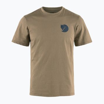 Мъжка тениска Fjällräven Walk With Nature, велур, кафява