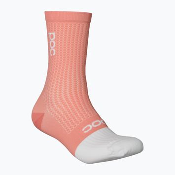 Чорапи за колоездене POC Flair Mid rock salt/hydrogen white