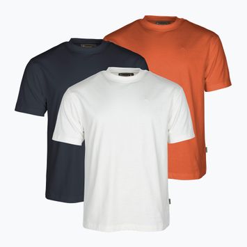 Мъжки тениски Pinewood 3-Pack 3 бр. white/pine/b.orange