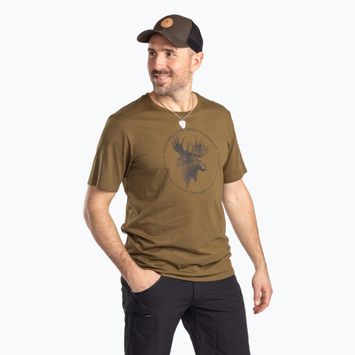 Мъжка тениска Pinewood Moose olive