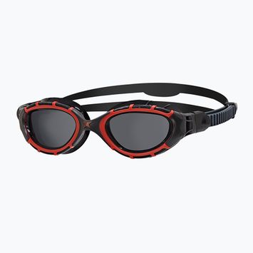 Zoggs Predator Flex Polarised червени/ черни/ димни поляризирани очила за плуване
