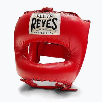 Боксов шлем Cleto Reyes с остър връх, найлонова лента, червен