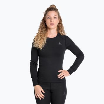 Дамски термоактивен блузон с дълъг ръкав ODLO Active Warm Bl Top Crew Neck black