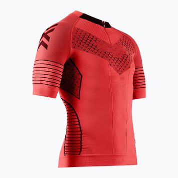 Мъжка тениска за бягане X-Bionic Twyce Race SS червена/черна
