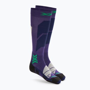 Дамски скиорски чорапи X-Socks Ski Perform Otc deep purple/light sand