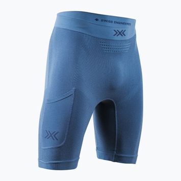 Мъжки термални шорти X-Bionic Xceed Run Tights slate blue/marine