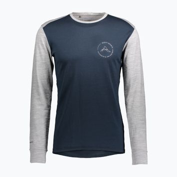 Мъжки термо блуза с дълъг ръкав SCOTT Defend Merino dark blue/light grey melange