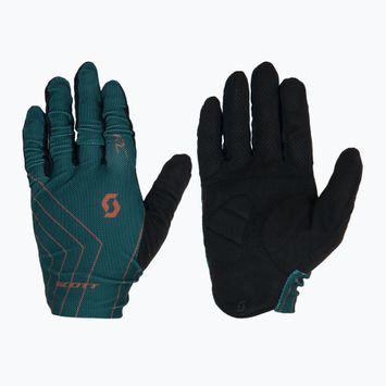 Мъжки ръкавици за колоездене SCOTT RC Team aruba green/braze orange