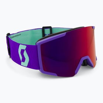Скиорски очила SCOTT Shield deep purple/solar red chrome ski goggles