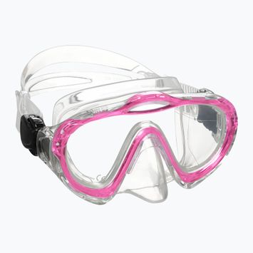 Детска маска за шнорхелинг Mares Sharky Junior pink/clear