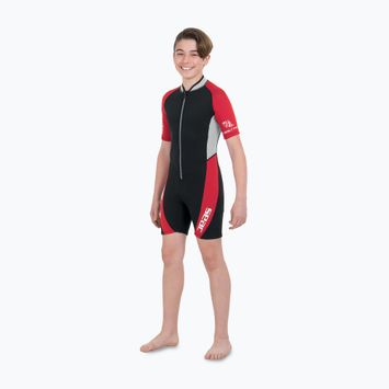Детски неопренов костюм за плуван SEAC Shorty Ciao 2,5 mm black/red