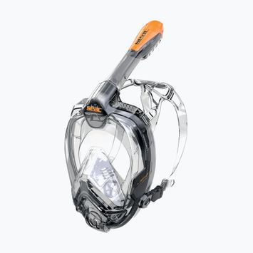 SEAC Libera черна/оранжева пълнолицева маска за гмуркане с шнорхел