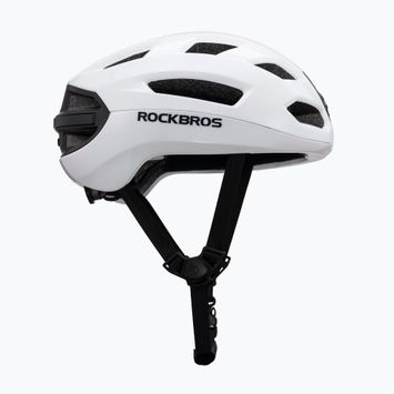 Велосипедна каска Rockbros 100036002 With Remote Control and Warning Light white