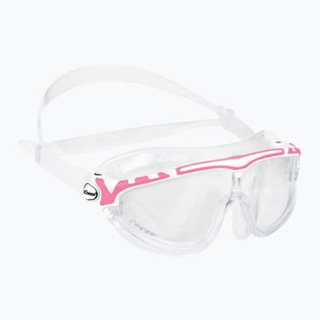 Cressi Skylight прозрачна/бяла розова маска за плуване DE203340