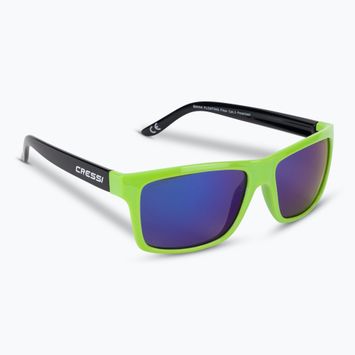 Cressi Bahia Floating черни/киви/сини огледални слънчеви очила XDB100705