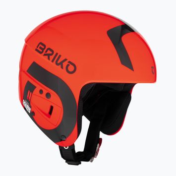Детска ски каска Briko Vulcano FIS 6.8 JR блестящо оранжево/черно