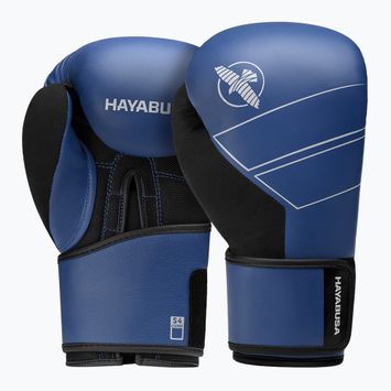Hayabusa S4 Кожени сини боксови ръкавици