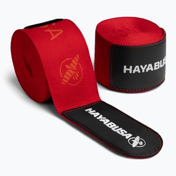 Hayabusa Deluxe жакардови боксови превръзки за ръце 450 cm червени
