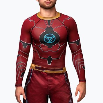 Hayabusa мъжки рашгард с дълъг ръкав Marvel's Iron Man червен